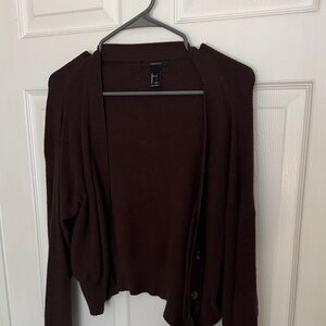 Forever 21 Dark Brown Cardigan